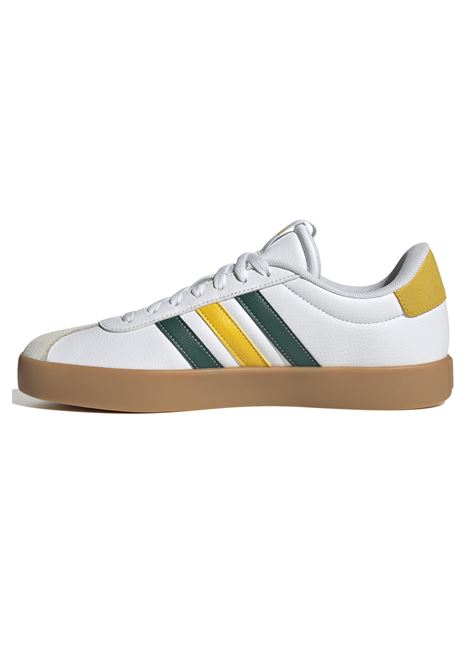 Scarpe Adidas VL Court 3.0 Bianco Verde Giallo Gum Uomo ADIDAS CORE | Sneakers | JI1756-